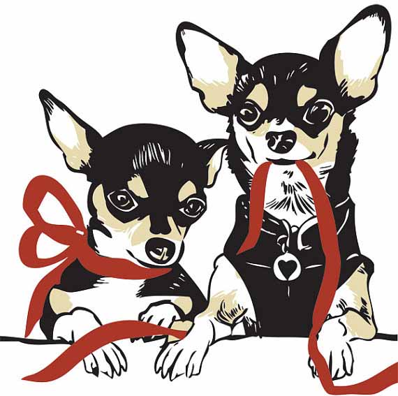 Chihuahua-letterpress-holiday-christmas-cards