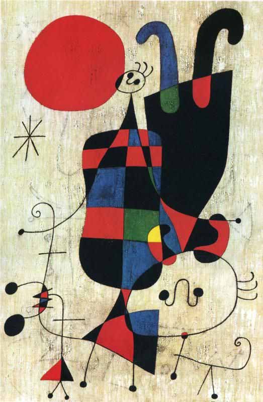 Figures-and-dogs-in-front-of-the-sun-joan-miro-1949